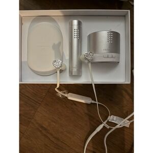 Made with Swarovski Crystal Blue Tooth Speaker Charger &Wireless Ear Pods In Box